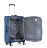 Swiss Royal Tokyo מזוודת בד גדולה 32 אינץ' בצבע ג'ינס – תמונה 4