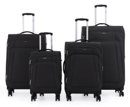 סט מזוודות בד 4 יח' 32/28/24/20 Swiss Royal Tokyo צבע שחור