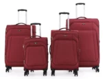 סט מזוודות בד 4 יח' 32/28/24/20 Swiss Royal Tokyo צבע בורדו