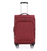 ⁦סט מזוודות בד 4 יח' 32/28/24/20 Swiss Royal Tokyo צבע בורדו⁩ – תמונה ⁦4⁩