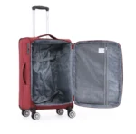 ⁦סט מזוודות בד 4 יח' 32/28/24/20 Swiss Royal Tokyo צבע בורדו⁩ – תמונה ⁦6⁩