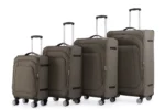 ⁦סט מזוודות בד 4 יח' 32/28/24/20 Swiss Royal Tokyo צבע חאקי⁩ – תמונה ⁦2⁩