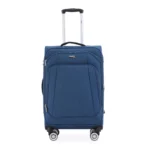 ⁦סט מזוודות בד 4 יח' 32/28/24/20 Swiss Royal Tokyo צבע ג'ינס⁩ – תמונה ⁦4⁩