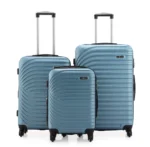 סט מזוודות קשיחות 3 יח /28/24/20 Swiss Voyager Torrino בצבע גינס