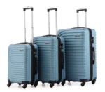 סט מזוודות קשיחות 3 יח /28/24/20 Swiss Voyager Torrino בצבע גינס – תמונה 2