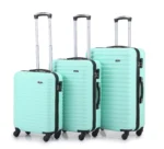 סט מזוודות קשיחות 3 יח /28/24/20 Swiss Voyager Torrino בצבע מנטה