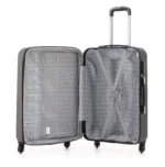 סט מזוודות קשיחות 3 יח /28/24/20 Swiss Voyager Tustin בצבע שחור – תמונה 4