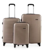 סט מזוודות קשיחות 3 יח /28/24/20 Swiss Voyager Tustin  בצבע שמפנייה