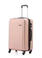 סט מזוודות קשיחות 3 יח /28/24/20 Swiss Voyager Tustin בצבע רוז גולד – תמונה 3