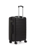 סט מזוודות קשיחות 20/24/28 אינץ' Swiss Vegas כולל תיק איפור במתנה בצבע שחור – תמונה 4