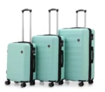 ⁦סט מזוודות קשיחות 20/24/28 אינץ' Swiss Vegas כולל תיק איפור במתנה בצבע  מנטה⁩ – תמונה ⁦2⁩