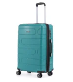 ⁦סט מזוודות קשיחות בלתי שבירות במגוון צבעים 20/26/30 אינץ  Swiss Wander - תיק איפור במתנה צבע ירוק בקבוק⁩ – תמונה ⁦3⁩