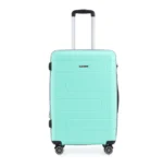 ⁦סט מזוודות קשיחות בלתי שבירות במגוון צבעים 20/26/30 אינץ  Swiss Wander - תיק איפור במתנה מנטה שילוב אפור⁩ – תמונה ⁦3⁩