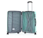 ⁦סט מזוודות קשיחות בלתי שבירות במגוון צבעים 20/26/30 אינץ  Swiss Wander - תיק איפור במתנה מנטה שילוב אפור⁩ – תמונה ⁦5⁩