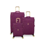 סט מזוודות בד קלות 3 יח' 30/25/20 מבית IT Luggage דגם GLIMMERING בצבע סגול