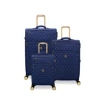 סט מזוודות בד קלות 3 יח' 30/25/20 מבית IT Luggage דגם GLIMMERING בצבע כחול