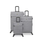 סט מזוודות בד קלות 3 יח' 30/25/20 מבית IT Luggage דגם CIRCULATOR בצבע אפור פיל