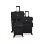 סט מזוודות בד הקלות בעולם 3 יח' 30/25/20 מבית IT Luggage דגם COMPARTMENT בצבע שחור
