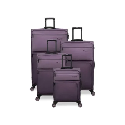 סט 4 מזוודות בד במשקל נוצה דגם Duo-Tone מבית IT Luggage צבע סגול 32/28/24/20