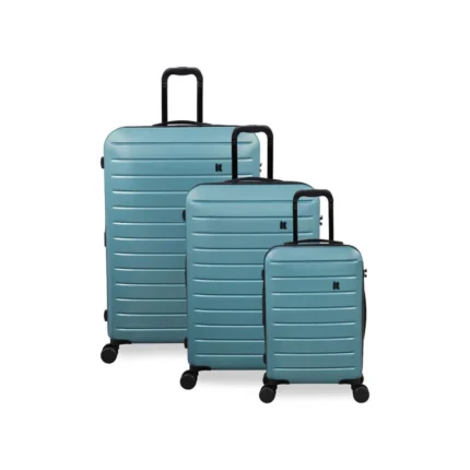 סט 3 מזוודות קשיחות Legion מבית IT Luggage – צבע כחול מעושן – גדלים 30״ / 26״ / 20״