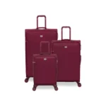 סט מזוודות בד קלות 3 יח' 30/25/20 מבית IT Luggage דגם Lustrous Luxe בצבע אדום