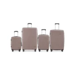 סט 4 מזוודות קשיחות – תצוגה קדמית Swiss Royal Kyoto בצבע שמפניה